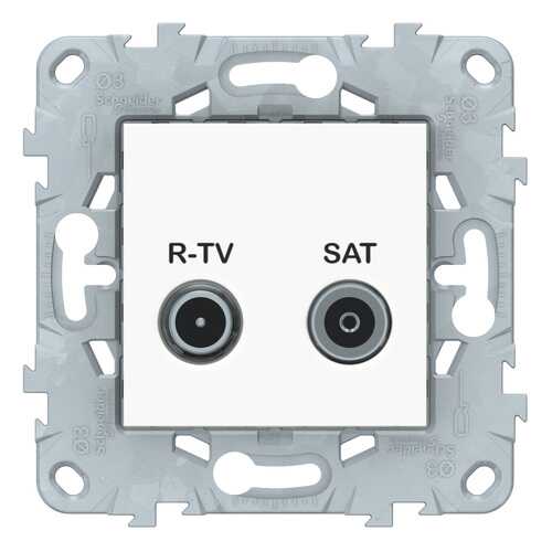 SE Unica New Белая Розетка R-TV/SAT, проходная в Домовой