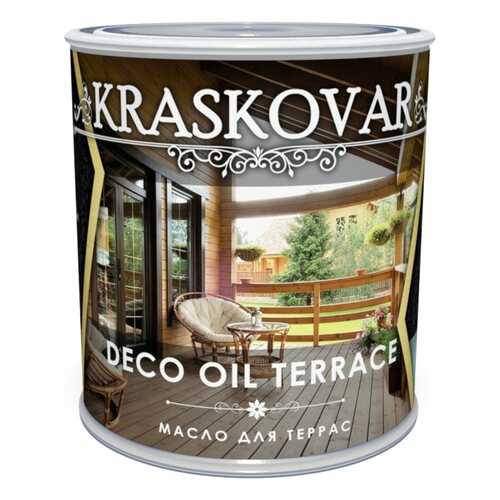 Масло для террас Kraskovar Deco Oil Terrace Бук 0,75л в Домовой