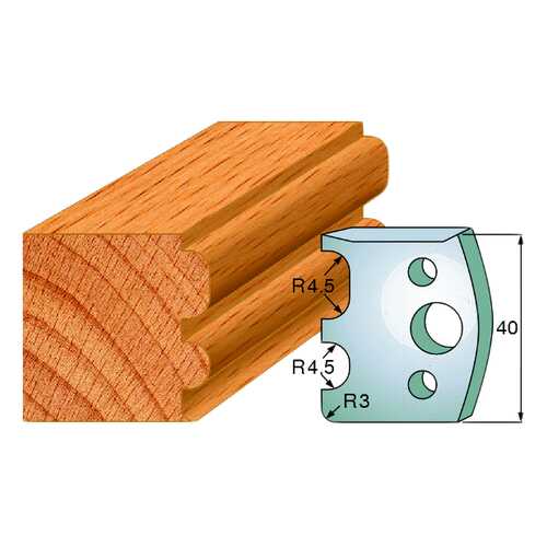 Комплект из 2-х ножей 40x4 SP CMT 690.007 в Домовой